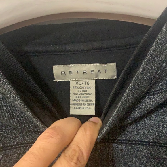 Retreat Mens XL V-neck Long Sleeve Pullover T-shirt - Picture 4 of 4